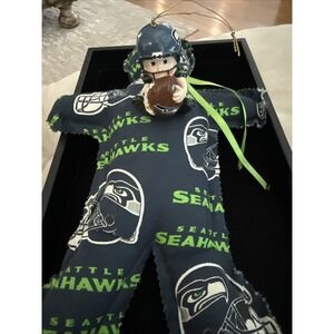 Seattle Seahawks NFL Christmas Ornament And Dammit Doll.‎  4723